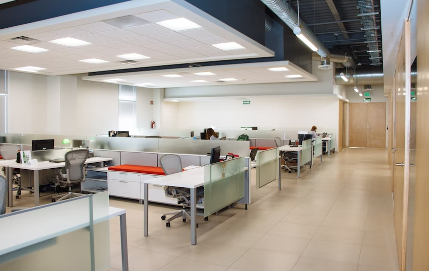 An office cleaned by commercial cleaning services in Lawrence, KS