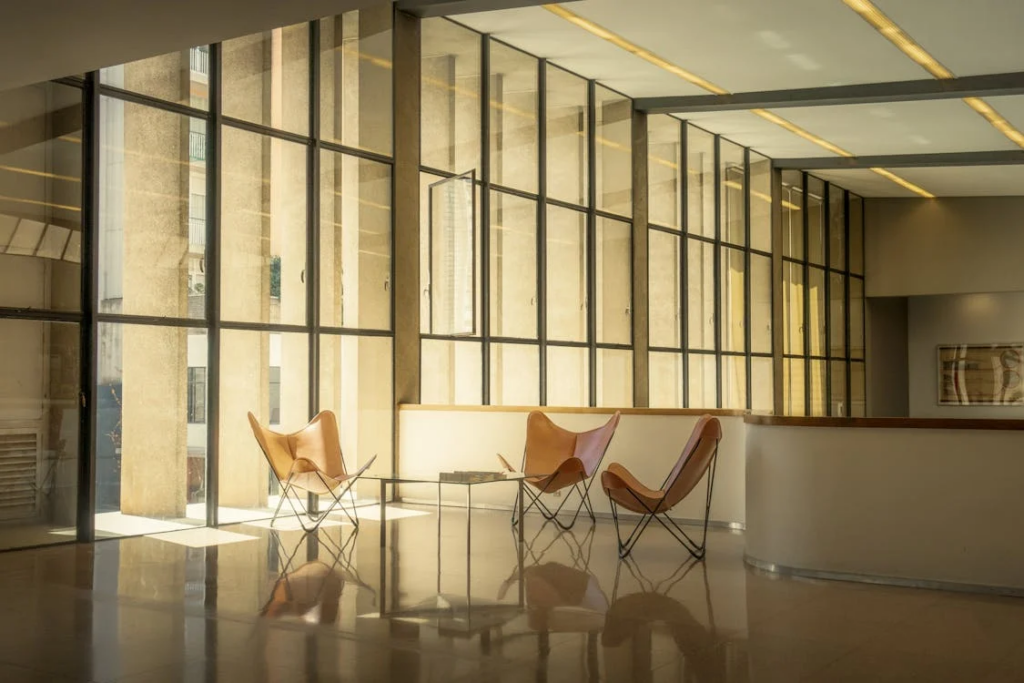 A clean, organized office space